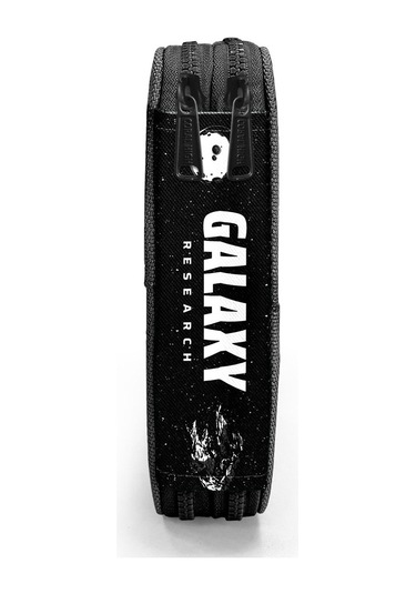 Coral High İki Katlı Düzenleyici Kalem Kutusu - Siyah Galaxy, Erkek Çocuk, Siyah Galaxy Beyaz - Siyah