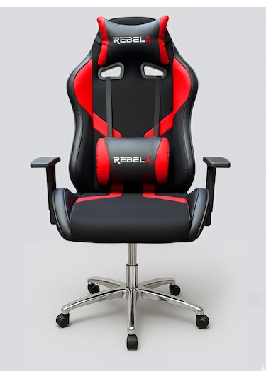 Oyuncu Koltuğu Basic Krom Ayak Kırmızı Renk