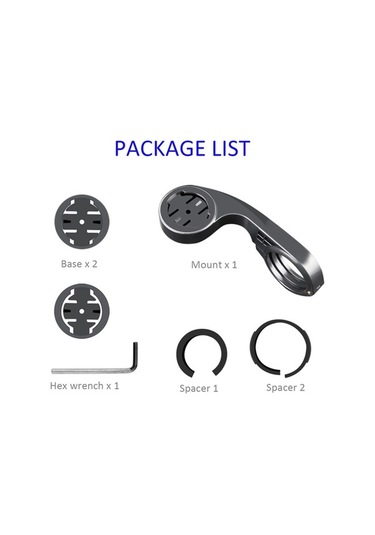 Novahub Bisiklet Gidonuna Montaj Aparatı - Siyah Pc & Tpu Malzemeli Montaj Seti Siyah