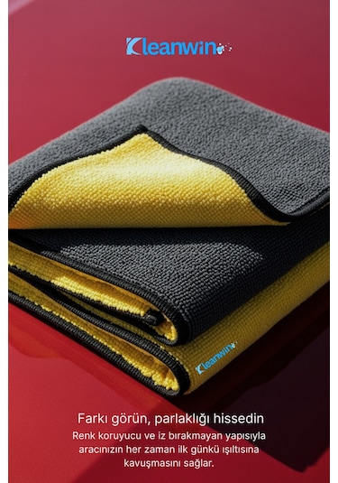 Aquamax Mikrofiber Bez, 800 Gsm Oto Kurulama Havlusu, 50x70 Cm Araç Yıkama Ve Cam Temizlik Bezi