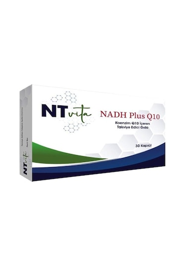 Ntvita Nadh Plus Q10 Koenzim Q10 İçeren Takviye Edici Gıda 30 Kapsül