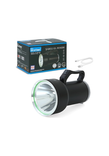 Watton Wt-415 Gt Led Taşınabilir Güneş Solar Ledli Fener Siyah
