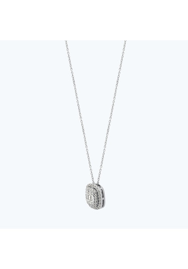 Altınbaş Pırlanta Baget Kolye Mak279x-14k
