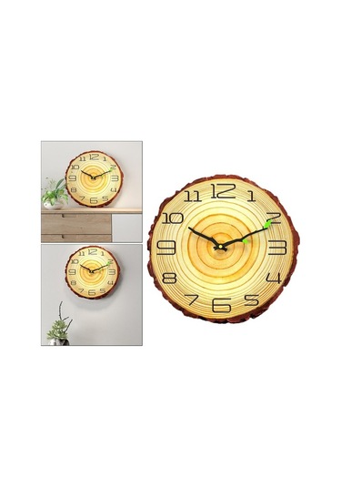 Pazly Suntek Sessiz Sayı Saati Pille Kuvars Inç Geçmeyen Duvar B 12-sayı-b 12 Ll Çok Renkli