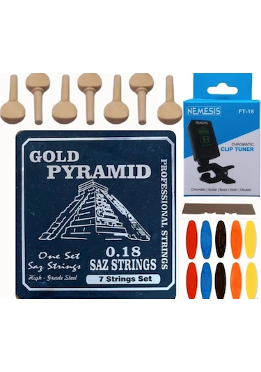 Gold Pramid 0.18 Kısa Sap Bağlama Teli 5'Li Ekonomik Set