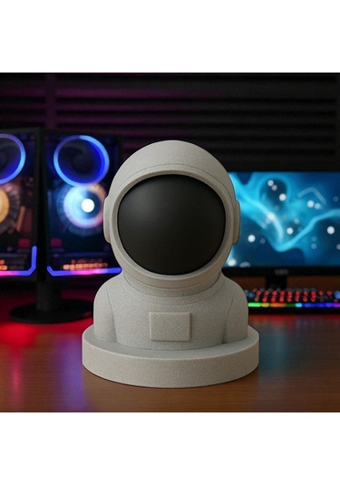 Astronot Kulaklık Standı 3D Baskı Oyuncu Aksesuarı Masa Dekoru