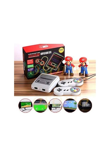 Retro 8 Bit Süper Mini Hdmi Girişli Oyun Konsolu 621 Oyunlu Atari