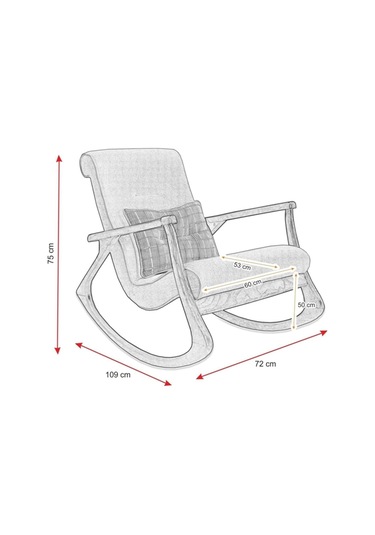 Asedia Ekol Dişbudak Ceviz Krem Dişbudak Sallanan Sandalye Berjer