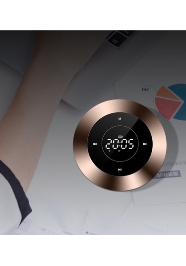 Samdoo Kompakt Dokunmatik Bluetooth Hoparlör - Mikrofonlu, 15 Saat Çalma Süresi, Hızlı Şarj, Full Hd Ses Kalitesi Gümüş