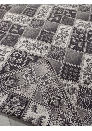 Savan Dokuma Halı Örtüsü 6m² 200 300 Kale Gri4 Gri