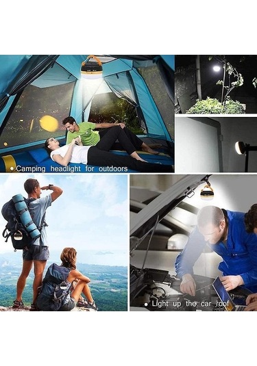 Bloomnest Led Geri Çekilebilir Kamp Lambası - Taşınabilir Çadır Işığı, Mavi, Yürüyüş Ve Ev Kullanımına Uygun Mavi