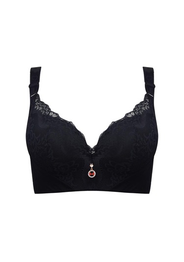 Siyah Fallsweet Kadın Dantel Sütyen Destekli Balenli Sütyen Artı Boyutu Brasserie 34 İla 50 Siyah