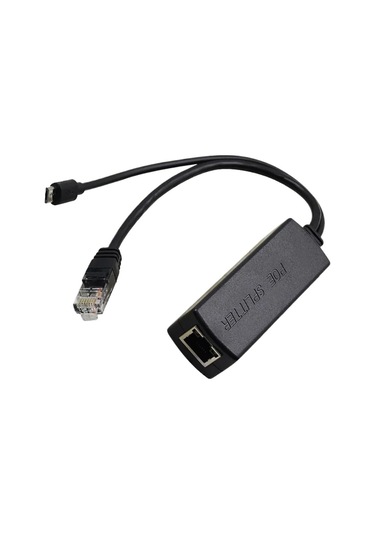 Gigabit Poe Splitter 48v-5v 12v Mikro Usb/typ-c/dc 10/100/1000mbps Ethernet Üzerinden Güç Boyut: 5.5x2.1mm 12v 2a, Renk: 1000mbps