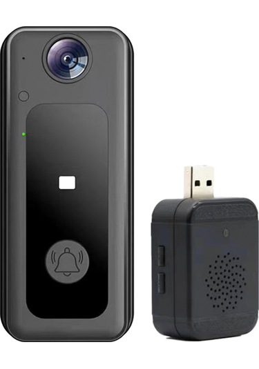 Tenfowee Akıllı Wifi Zili - Uzak Video Konuşma, Hd İki Yönlü Görüntü, 125 Geniş Açı, İçinli Batarya Ve Zil Alıcısı