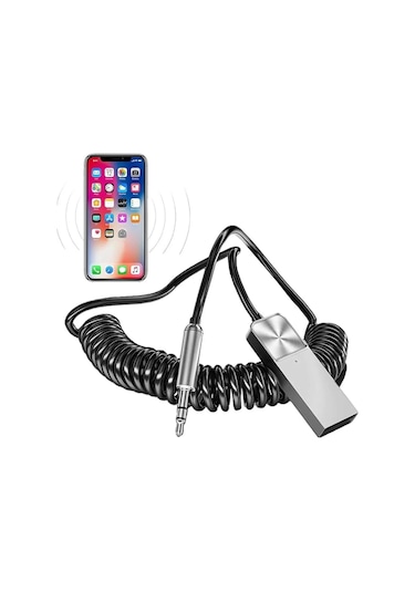Universal Telefonlara Bluetooth 5.0 Receiver Usb Aux Wireless Araç Kiti Telefon Müzik Dinleme