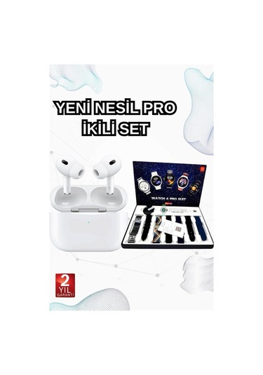 2025 Model Akıllı Saat Ve Yeni Nesil Pro Bluetooth Kulaklık Anc Özelliği