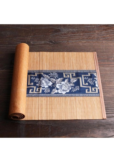 Suntek Doğal Bambu Çay Masa Koşucu Tablemat Dekor Kungfu Çay
