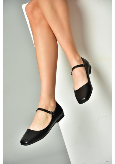 Fox Shoes S726252509 Kadın Babet - Siyah