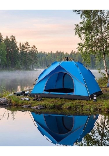 2 3 Kişilik Otomatik Kamp Çadırı Su Geçirmez Outdoor Pratik Kurulum Renkli