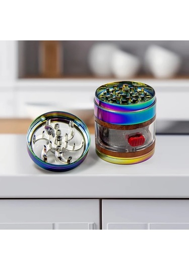 Elmpaly El İle Kullanılan Büyük Çekmeceli Öğütücü - Ahşap Siyah Manuel Baharat Tütün Değirmeni