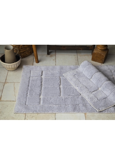 Bricks Gri Banyo Paspası 60x100 Cm / 50x60 Cm Gri