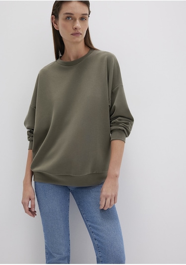 Mavi - Lux Touch Tencel Tm Modal Yeşil Sweatshirt 168837-87538 Yeşil