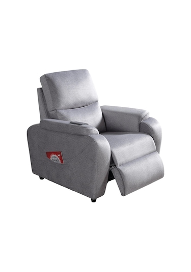 Alis Tekli Berjer Rehome Tekli Tv Koltuğu 75x90x105 Cm Gri