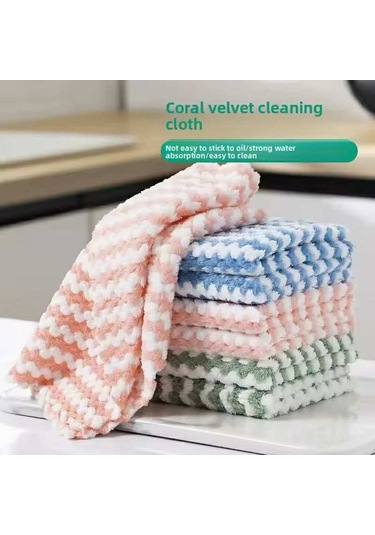 Renkli 3 Adet Süper Emici Temizlik Bezi Mikrofiber Mutfak Bulaşık Bezi Kahverengi - Pembe - Sarı