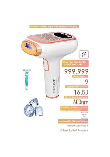 Bright Elegance Be-9077f Ultra Hızlı Buz Başlık Profesyonel Lazer 999.999 Atım Otomatik/manuel Mod