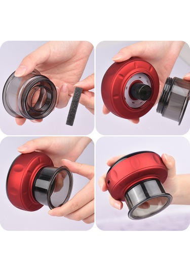 Teltree Kablosuz Vakumlu Isıtmalı Selülit Masaj Aleti - 12 Modlu Akıllı Şişmanlık Terapi Cihazı Kırmızı