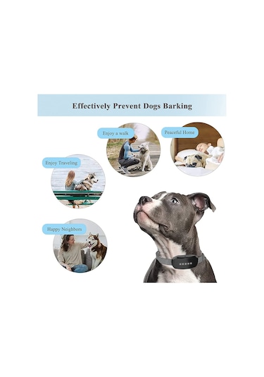 Geeksen Köpekler İçin Havlama Tasması Ayarlanabilir Eğitim Cihazı Bip