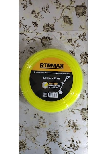 Rtrmax 4.0mmx32mt Çim Biçme Misinası Altı Köşeli Tip