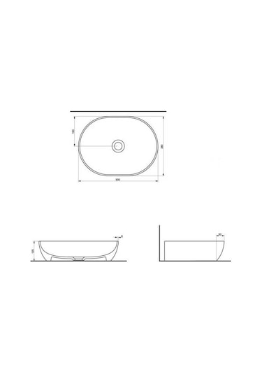 Seramiksan Alto Mat Metalik Kahve Tezgah Üstü Ince Kenarlı Lavabo