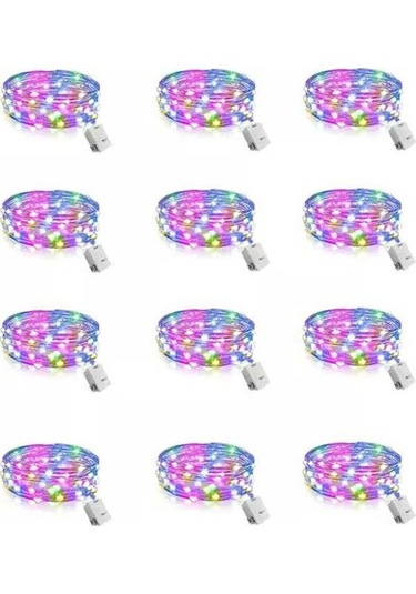 Pazly Ve Tasarımı, Sıcak Renk, Noel Mini Metre Led Koruma, Konforlu Işıkları, Ip42 Çiçek Çelenk Bakır Atmosfer Adet 40 2 Us