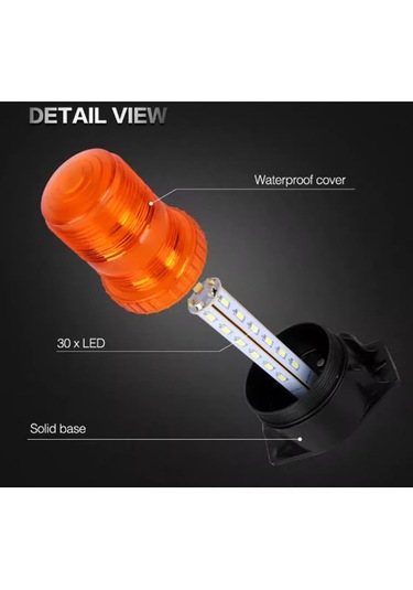 Tepe Çakar Lamba 3 Modlu 9-110 Volt