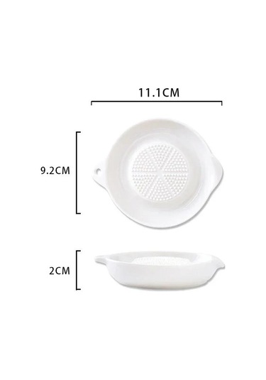 Porselen Rende Plakası Beyaz Seramik Çok Amaçlı Öğütücü Plaka Meyveler Zencefil Sarımsak Soğan Sebzeler İçin Parlatma Makinesi Beyaz