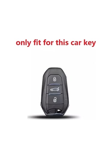 Peugeot Uyumlu 308 Süperlüx Parlak Anahtar Kılıfı