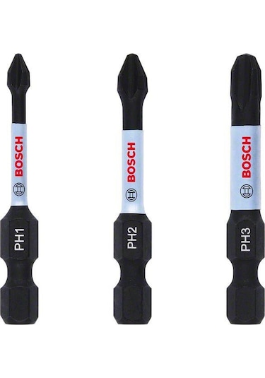 Bosch Impactc Yıldız Bits Ucu Ph1/2/3 50 MM 3'lü 2608522491