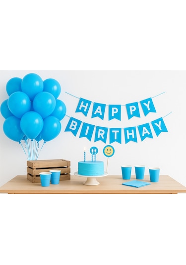 Pastel Balon 12 İnç 10'lu MAVİ