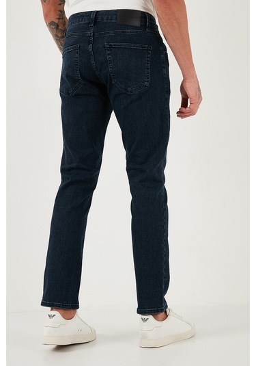 Buratti Pamuklu Regular Fit Normal Bel Boru Paça Jeans Erkek Kot Pantolon 2211C27Parma Lacivert