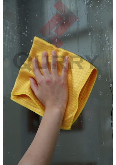 Qurry Baklava Desen Mikrofiber Mutfak Cam Bezi 3'lü 40 x 40 CM