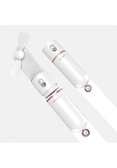 Lenyes Lhf12 Powerbank Özellikli 3 Kademeli Portatif Soğutucu El Fanı Beyaz