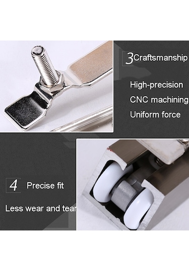 Sones 2 Adet / Takım Küçük Ahşap Kapı Sürgülü Kapı Askı Rayı Kasnak Sürgülü Kapı Bağlantı Parçaları