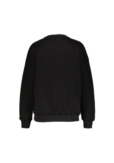 Kadın Sweatshirt 2424bs130836 Siyah