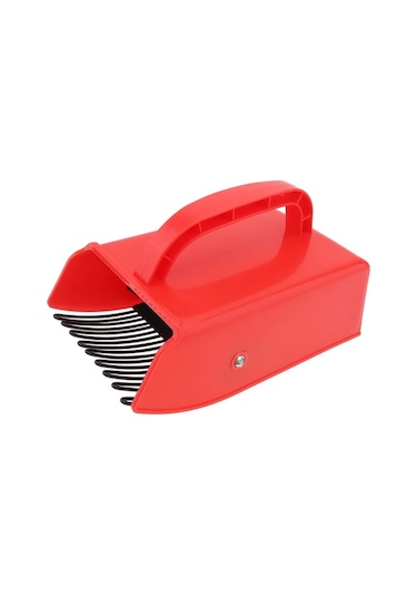 Fochsia Epathchina Kırmızı Metal Taraklı Büyük Kapasiteli Plastik Meyve Toplama Aracı