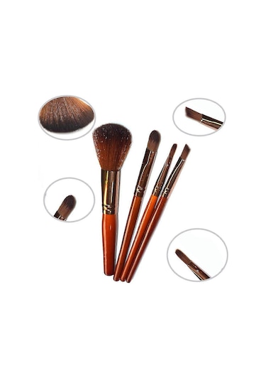 Makyaj Fırçası Seti Fırça Makyaj Başlangıç 4 Makyaj Fırçası Seti Makyaj Fırçası