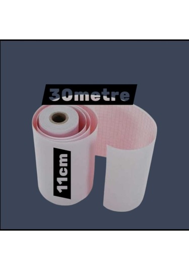 Ecg Ekg Termal Isıya Duyarlı Kalın Gramajlı Ecg Ekg Kağıdı 11cm - 30metre 20 Adet Rulo