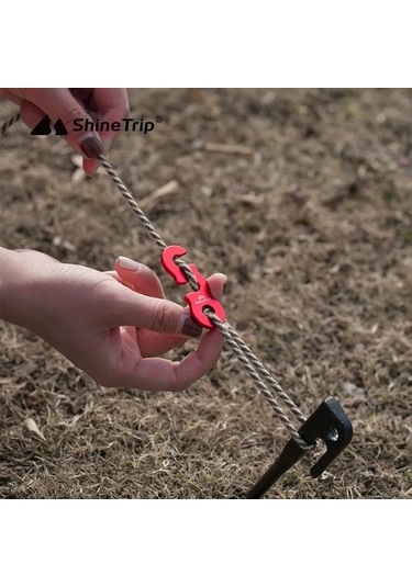 Xindoker Alüminyum Çadır Rope Kilitçisi - 3g Hafif, 5mm Açık, Üç Gözlü, Rope Ayarlamalı Dış Mekan Aksesuarı Mavi Mavi