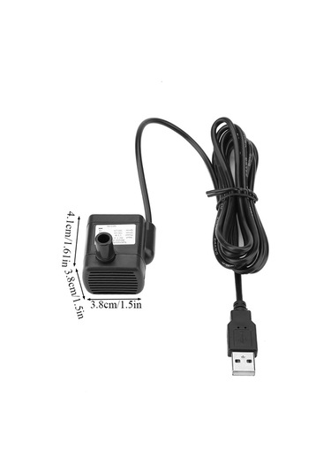 Qingmipy 5v Usb Mikro Su Pompa, Sessiz Dairesel Soğutma, Balık Tankı İçin, 3 Adsorpsiyon Aleti, 1.5w, 180l/h