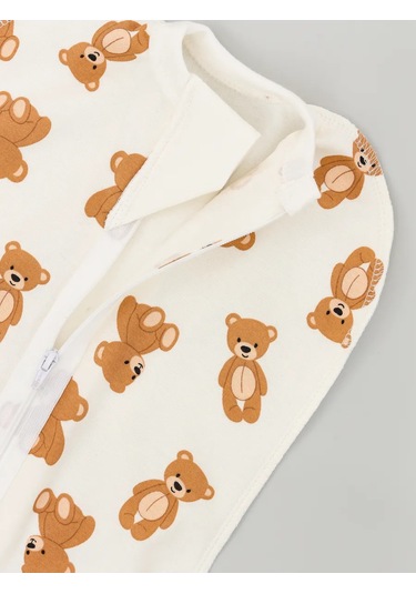 Allbaby Fermanla Kapı Taşıyıcı - Şapkalı Fermuarlı Konfor Üstü 310995774 Sütlü